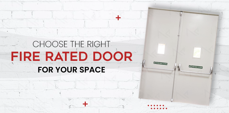 A set of fire exit doors in a shopping mall corridor, highlighting the importance of quality fire doors for ensuring safety in crowded retail spaces and malls.